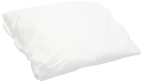 Amazon Basics - Sábana bajera ajustable (algodón satén 400 hilos, antiarrugas) Blanco - 135 x 190...
