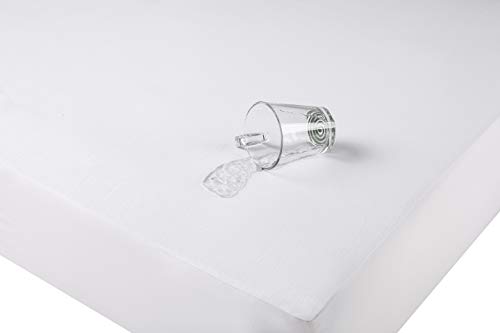npt Protector de colch&oacute;n/S&aacute;bana Bajera Impermeable El&aacute;stico, Transpirable y Anti&aacute;caros. (Cama de...