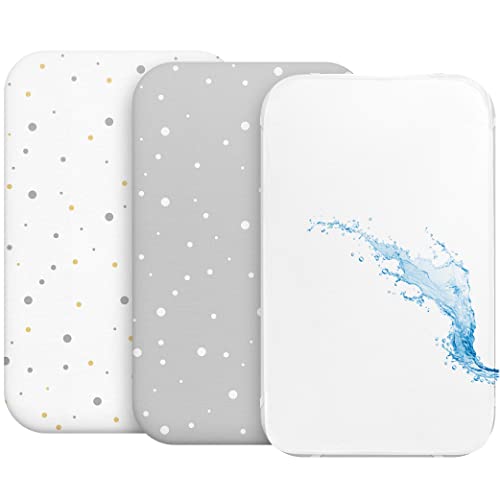 Sweety Fox 2 Sabanas Minicuna + 1 cubrecolchon Impermeable el&aacute;stico - Ropa de Cuna - Talla 50x83cm...