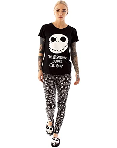 Disney Pesadilla Antes de Navidad Pajamas Skellington PJ Top Pantalones XL