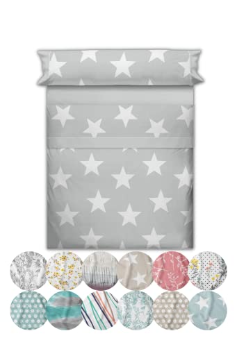 LEBENGOOD, Juego de Sabanas Cama, Diseños, Cómodas, Suaves, Bajera Ajustable, Encimera y Funda de...