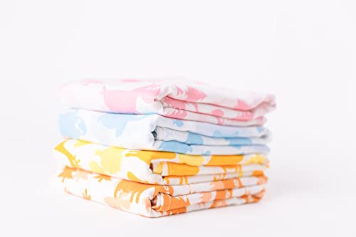 CuddleBug Mantas de Muselina Unisex - Paquete de 4 - Sabanas de Envolver, Pa&ntilde;os de Algodon 100%...