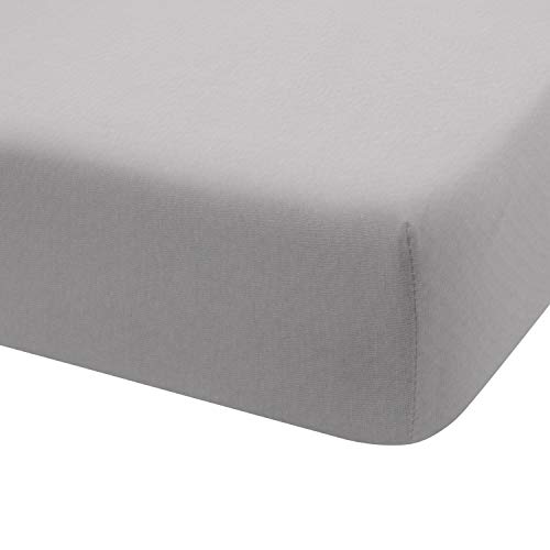 S&aacute;bana Bajera Ajustable algod&oacute;n 100% Punto Jersey (para Cama de 160x190/200, Gris)