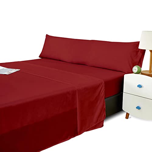 Dalina Textil - Juego Sábana Cama 90- Juego de Sábanas para Cama 3 Piezas, Bajera Ajustable...