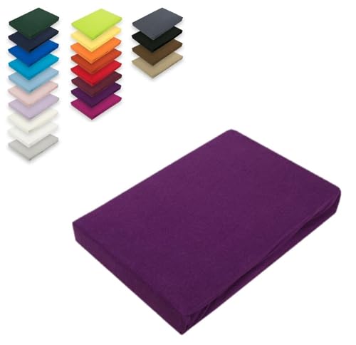 Exklusiv Heimtextil - Sábana bajera ajustable con goma elástica en todo el contorno, 100 %...