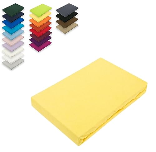 Exklusiv Heimtextil - Sábana bajera ajustable con goma elástica en todo el contorno, 100 %...