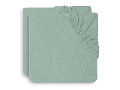 Jollein 2550-503-00095 - Funda De Cambiador Rizo 50X70Cm Color Verde Ceniza (Paquete De 2)