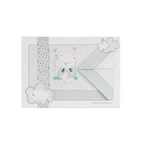 S&aacute;banas Cuna Swing Blanco Menta