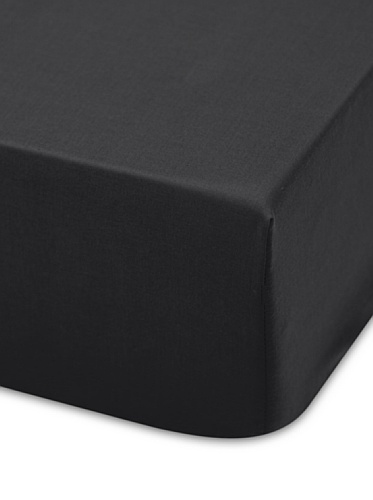 Abec&eacute; 20001 Lisa Bajera Ajustable, 50% Algodon y 50% Poli&eacute;ster, Negro, Cama 120 (120 x 190 cm)