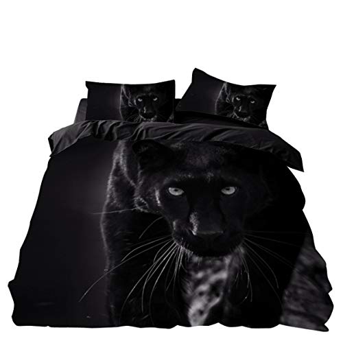 Juego de Ropa de Cama de 4 Piezas, Chickwin 3D Microfibra C&oacute;modo Juego de Fundas de Edred&oacute;n con...