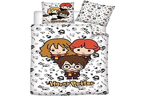 AYMAX Funda Nordica Algodón 140X200Cm para Cama De 90Cm De Harry Potter