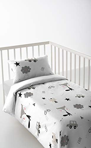 Haciendo el Indio BW Funda N&oacute;rdica, Algod&oacute;n, Blanco, Maxicuna (80x130)