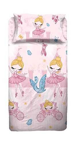 hermet Bailarina | Juego de S&aacute;banas Individuales | Ballet | 1 Cuadrado | 100% Algod&oacute;n