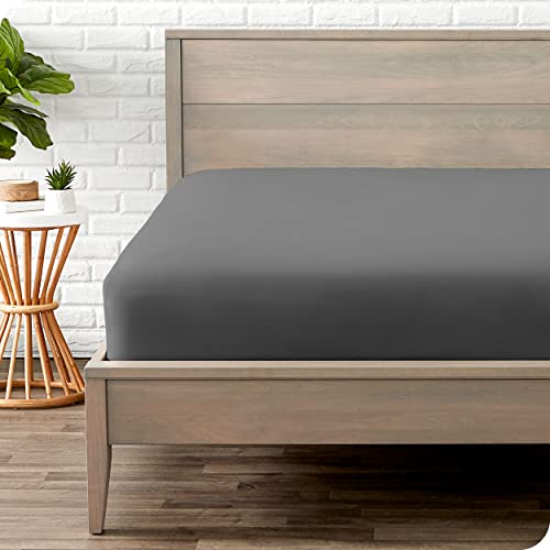 Bare Home Sábana Bajera Ajustable - Microfibra Premium 1800 - Ultrasuave Sin Arrugas - Bolsillo...