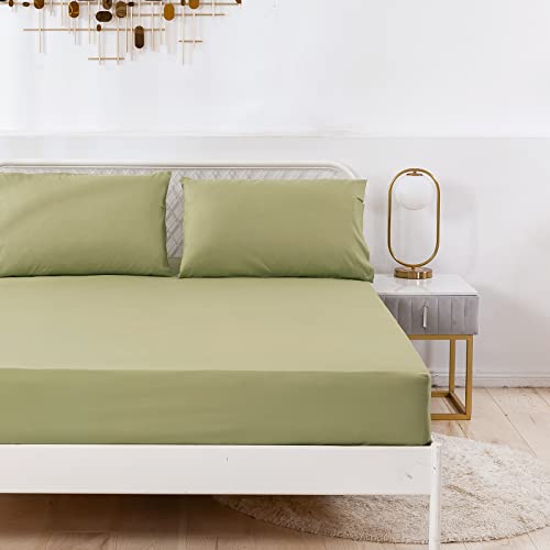 S&aacute;bana Bajera Ajustable para Cama 135 - S&aacute;bana Bajera Color S&oacute;lido 135x190 cm - Sabana de...