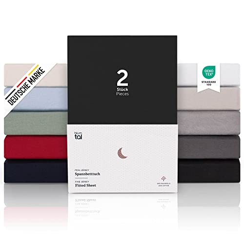 Blumtal Juego de 2 S&aacute;bana Bajera Ajustable Premium 150 g/m&sup2; - S&aacute;bana Bajera Super Suave 100%...