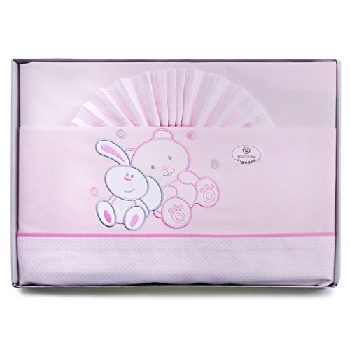 PEKITAS Bebe Juego De Sábanas Finas 3 Piezas para Cuna 60X120 100% Algodón Hecho EN Portugal...