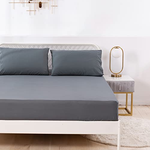 S&aacute;bana Bajera Ajustable para Cama 200 - S&aacute;bana Bajera Color S&oacute;lido 200x220 cm - Sabana de...