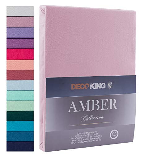 Decoking - S&aacute;bana Bajera Ajustable de 100 % algod&oacute;n, Amber Collection, algod&oacute;n, Color Lila,...