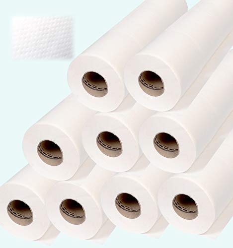 DSTOCK60-9 Rollos para camilla de papel gofrado desechable blanco doble capa con precorte 50x35cm,...