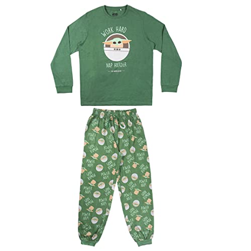 CERD&Aacute; LIFE'S LITTLE MOMENTS Hombre Baby Yoda en The Mandalorian-Pijama Familiar a Juego 100%...