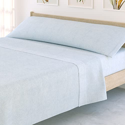 Victorio & Lucchino Juego de S&aacute;banas Coralina Jacquard, t&eacute;rmica para Invierno - Modelo Loren...