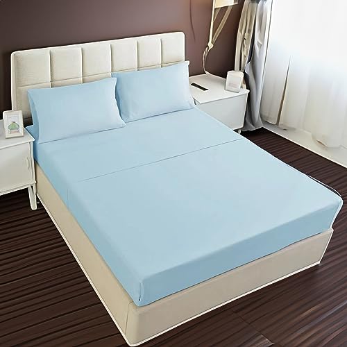 Etrexonline Conjunto de S&aacute;banas 4 Piezas Cama 135 cm - Microfibra Ultra Suave Incluye 1 Bajera...