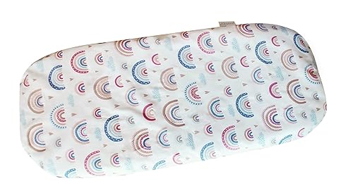 Vizaro - S&aacute;bana Bajera para Colch&oacute;n de Capazo de Carrito de Beb&eacute; Ajustable 70-80 x 30-35cm - 100%...