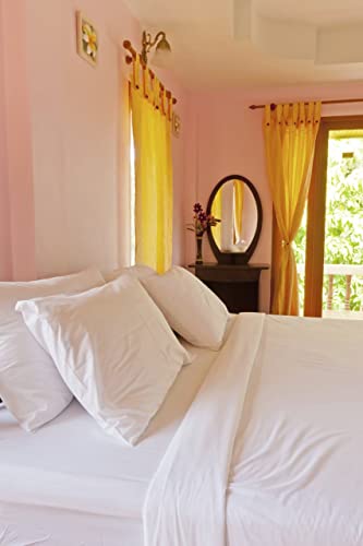 RAFITEXTIL - S&aacute;bana Encimera 210X300 100% Algodon 150 Hilos, Blanco