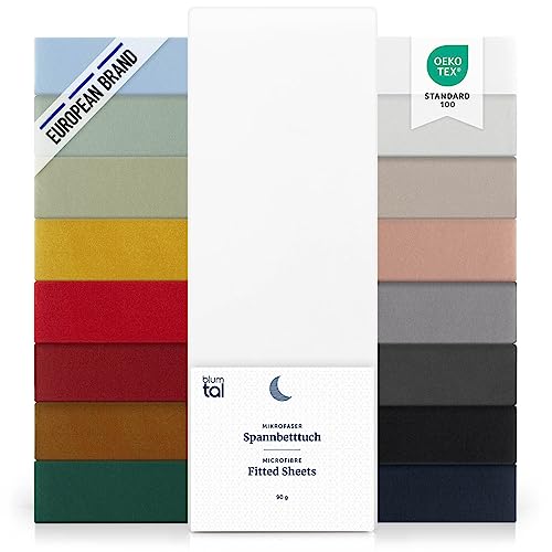 Blumtal Basics Sábana Bajera Ajustable de Microfibra Cepillada - Sábana Bajera Alto Especial para...