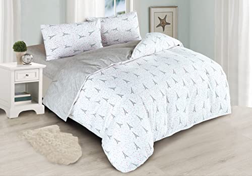 BESCH Juego de Funda Nordica 100% Microfibra de Poliester Suave 4 Piezas - Juego de Funda Edred&oacute;nes...