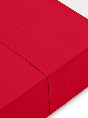 Abecé Casa Sábana Encimera Lisa Granate Cama 90 (160 x 270 cm)