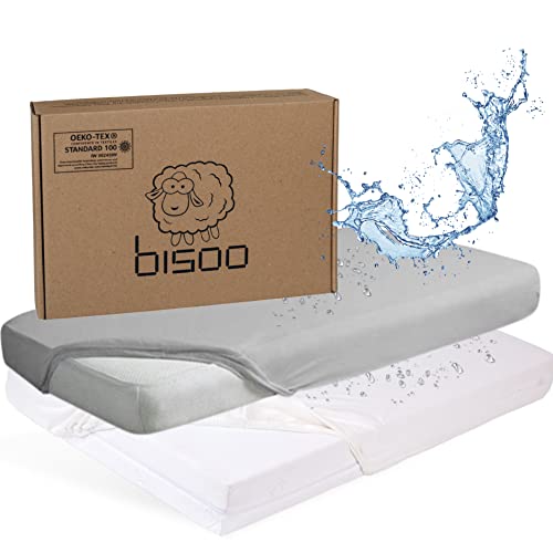 Bisoo Sabanas 80x130 Impermeables - Protector Colchon 80x130 con Capa de Algodon Certificado...