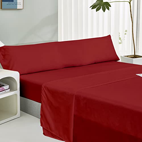 HOMEYA - Juego de sábana Cama 135cm - juego de 3 piezas - sábana encimera 210x260, bajera...