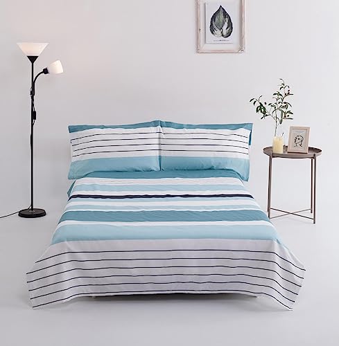 Viste tu hogar Juego de S&aacute;banas Cama 105 de 3 Piezas 100% Poli&eacute;ster Extra Suave Transpirable -...