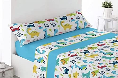 Valentina Home Juego de sábanas Verano, microfibras 3 Piezas Infantil, Dibujos Tacto Extra Suave....