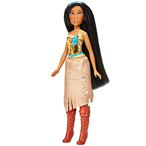 Disney, Muñeca de Pocahontas Royal Shimmer Princess, muñeca con Falda y Accesorios, Juguete para...