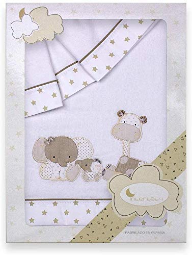 Danielstore Sabanas Franela Cuna 60x120 cm Sabanas de Invierno Cuna Beb&eacute; Algod&oacute;n 100% Juego de...