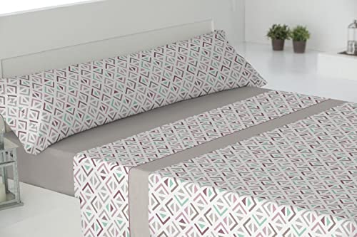 Donegal Collections - Juego de S&aacute;banas Tres Piezas Algod&oacute;n/Poli&eacute;ster - Juego de sabanas 90x190 -...