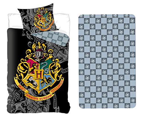 SETINO Harry Potter - Juego de Funda nórdica de 140 x 200 cm y Funda de Almohada de 63 x 63 cm y...