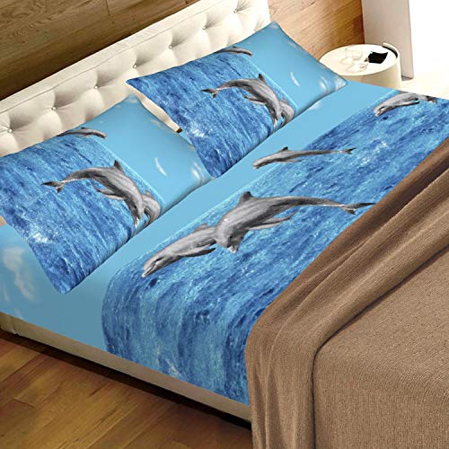 Tex family Juego de s&aacute;banas Delfino Delfin, 1 plaza