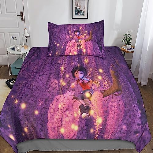 Abominable Funda Nordica Juego De Cama De Microfibra,Aventura Funda De Edredón 3D Funda De Almohada...