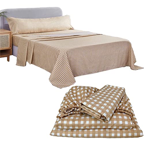 Meishida Juego de S&aacute;banas para Cama 135cm de 50% Algod&oacute;n 50% Poli&eacute;ster, 3 Piezas - S&aacute;bana...