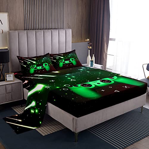 Gamer - Juego de sábanas bajeras para niños, niñas, adolescentes, juegos de videojuegos, juego de...