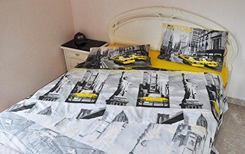 Juego de s&aacute;banas Solo de Nueva York - Giallo