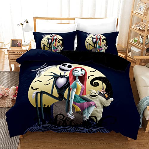 DXSX. Pesadilla Antes de Navidad Juego de Ropa de Cama para Adultos y Adolescentes Piezas Halloween...