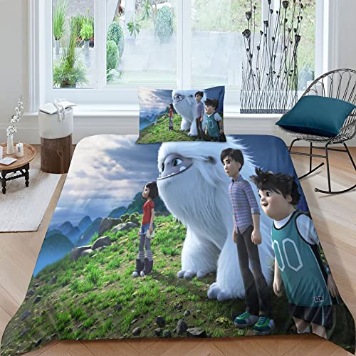 ALXFFBN Abominable Juego De Funda Nórdica Funda Nórdica De Microfibra Anime Characters Suave con...