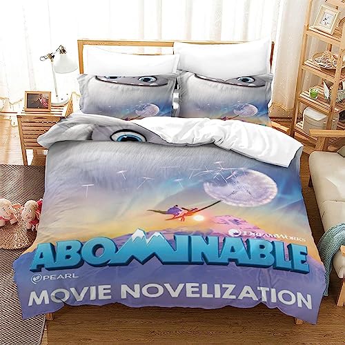 Abominable Funda Nórdica Juego De Cama Juego De 3 Piezas Funda Nórdica Funda De Edredón Funda De...