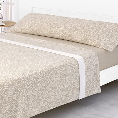 Victorio & Lucchino Juego de s&aacute;banas Coralina, t&eacute;rmica para Invierno, Tacto Suave - Modelo Beverly...