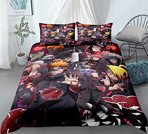 Naruto,Ropa de cama 200x200, Naruto Kakashi Uchiha Itachi Akatsuki Sasuke Anime econ&oacute;mico cama...